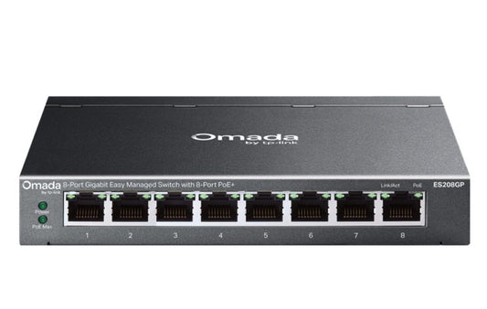TP-Link ES208GP Omada 8-Port Gigabit Easy Managed Switch with 8-Port PoE+
