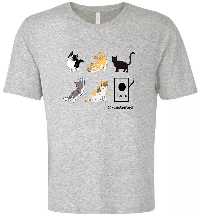 CAT6 T-Shirt By KTI Inc. - 5 Cats + Box of CAT6