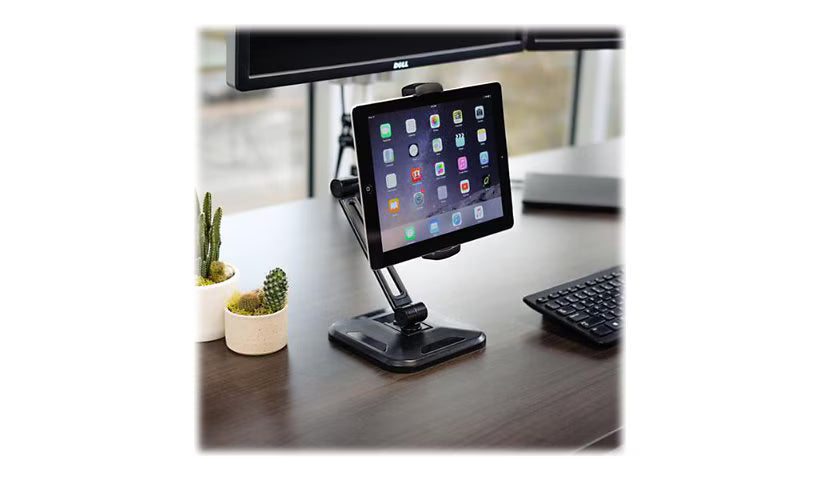 Adjustable Tablet Stand with Arm - Pivoting - Wall-Mountable