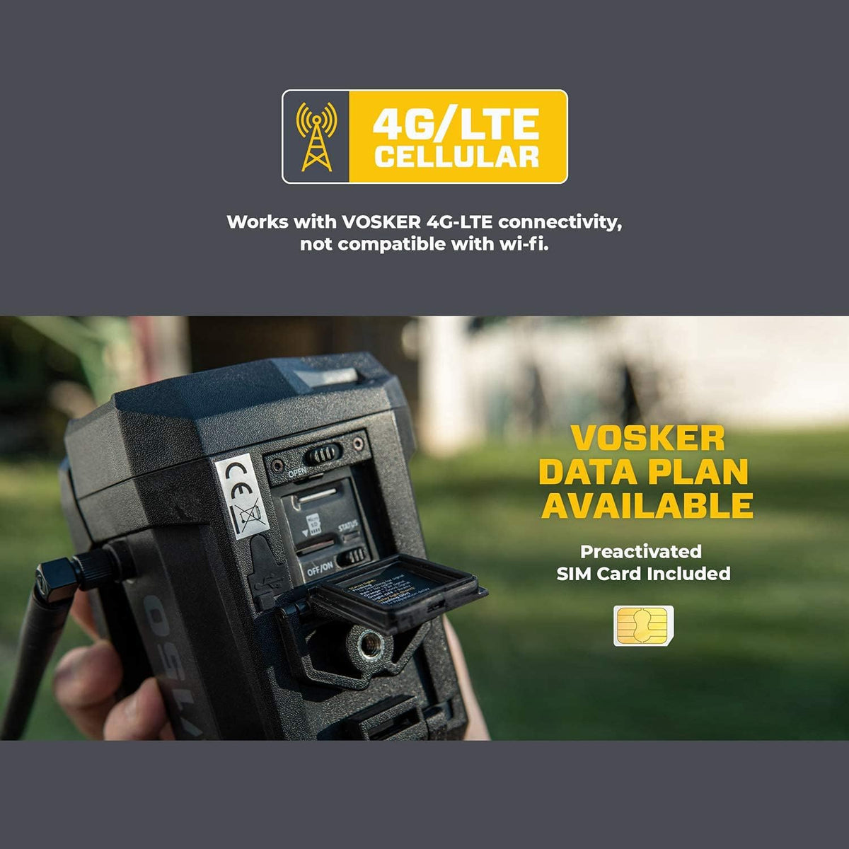 Vosker V150 Solar Powered LTE Cellular Security Camera