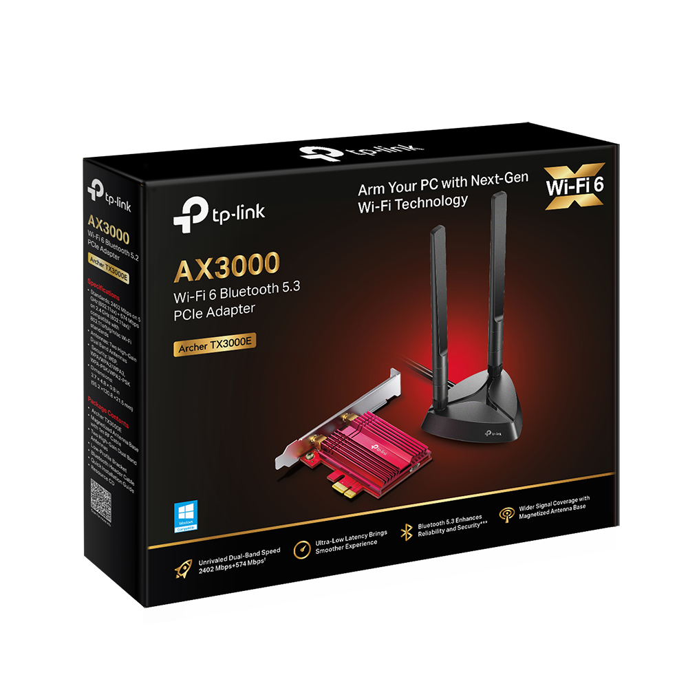 TP-Link Archer TX3000E AX3000 Wi-Fi 6 Bluetooth 5.0 PCIe Adapter