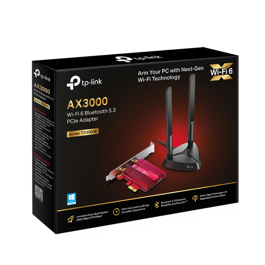 TP-Link Archer TX3000E AX3000 Wi-Fi 6 Bluetooth 5.0 PCIe Adapter