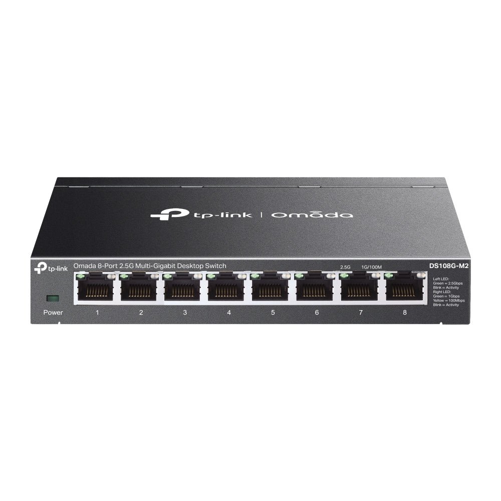 TP-Link DS108G-M2 Omada 8-Port 2.5G Multi-Gigabit Unmanaged Desktop Switch