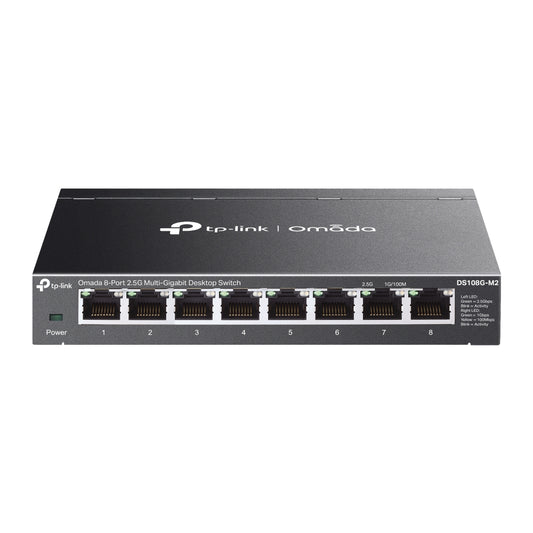 TP-Link DS108G-M2 Omada 8-Port 2.5G Multi-Gigabit Unmanaged Desktop Switch