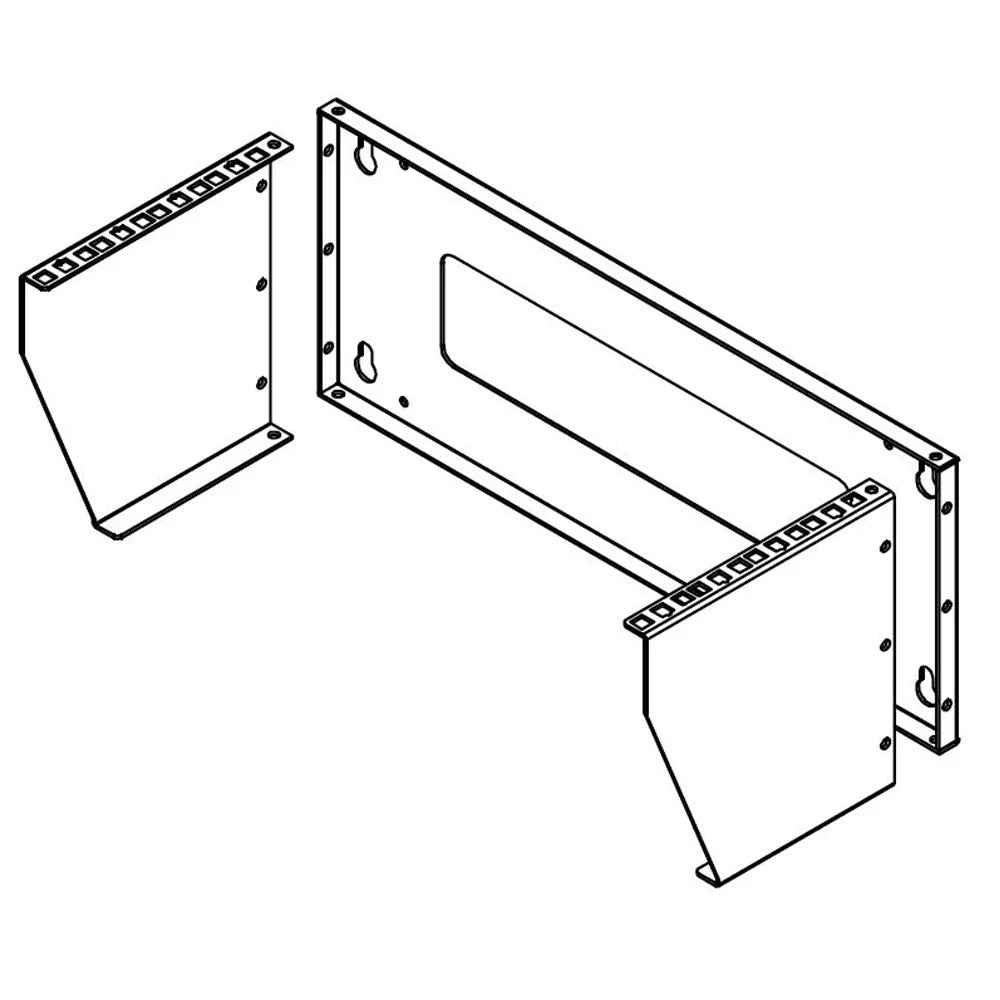 4U Vertical Wall Mount Rack