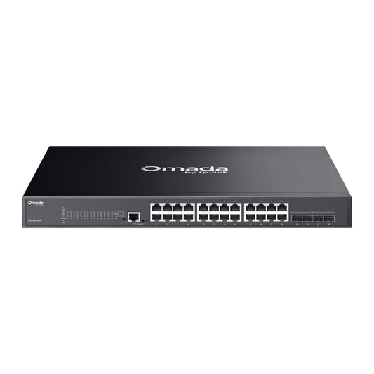 TP-Link SG3428XMPP Omada 24-Port Gigabit and 4-Port 10GE SFP+ L2+ Managed Switch with 16-Port PoE+ & 8-Port PoE++