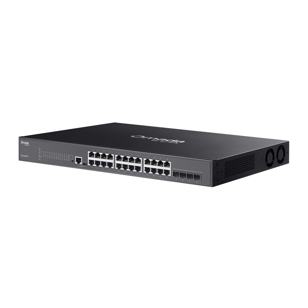 TP-Link SG3428XMPP Omada 24-Port Gigabit and 4-Port 10GE SFP+ L2+ Managed Switch with 16-Port PoE+ & 8-Port PoE++