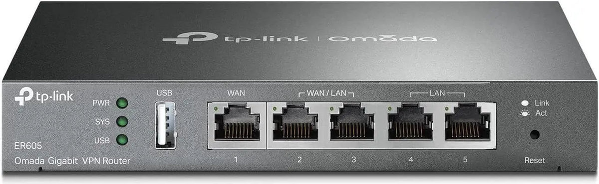 TP-Link ER605 Omada SDN SafeStream Gigabit Multi-WAN VPN Router