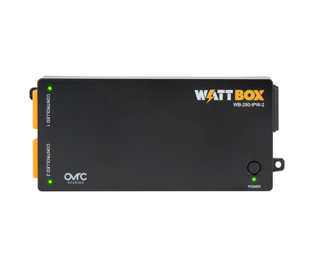 WattBox WB-250-IPW-2 250-Series WiFi Surge Protector, 2 Individually Controlled Outlets, WiFi or Wired