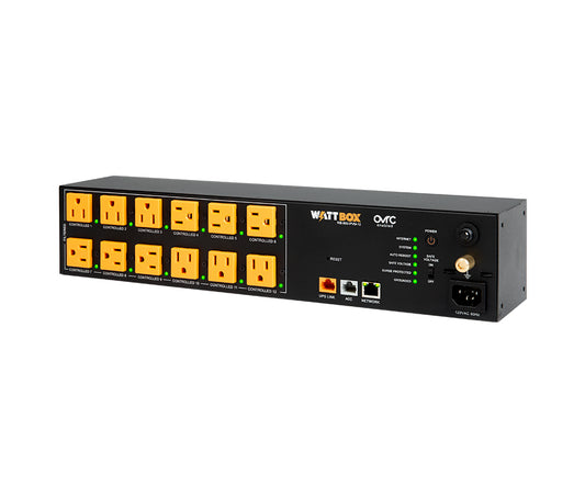 WattBox WB-800-IPVM-12 800 Series IP Power Conditioner, 12-Individually Controlled and Metered Outlets