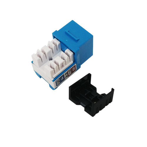 Cat6A Slim Profile Keystone Jack, 110 Punch-Down